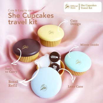 She Cupcakes Travel Kit Tempat Softlens